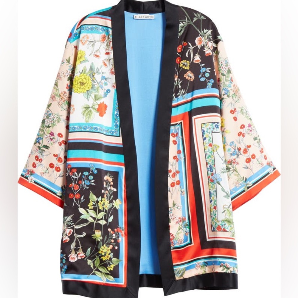 Koko Patchwork Print Open Front Jacket - image 4